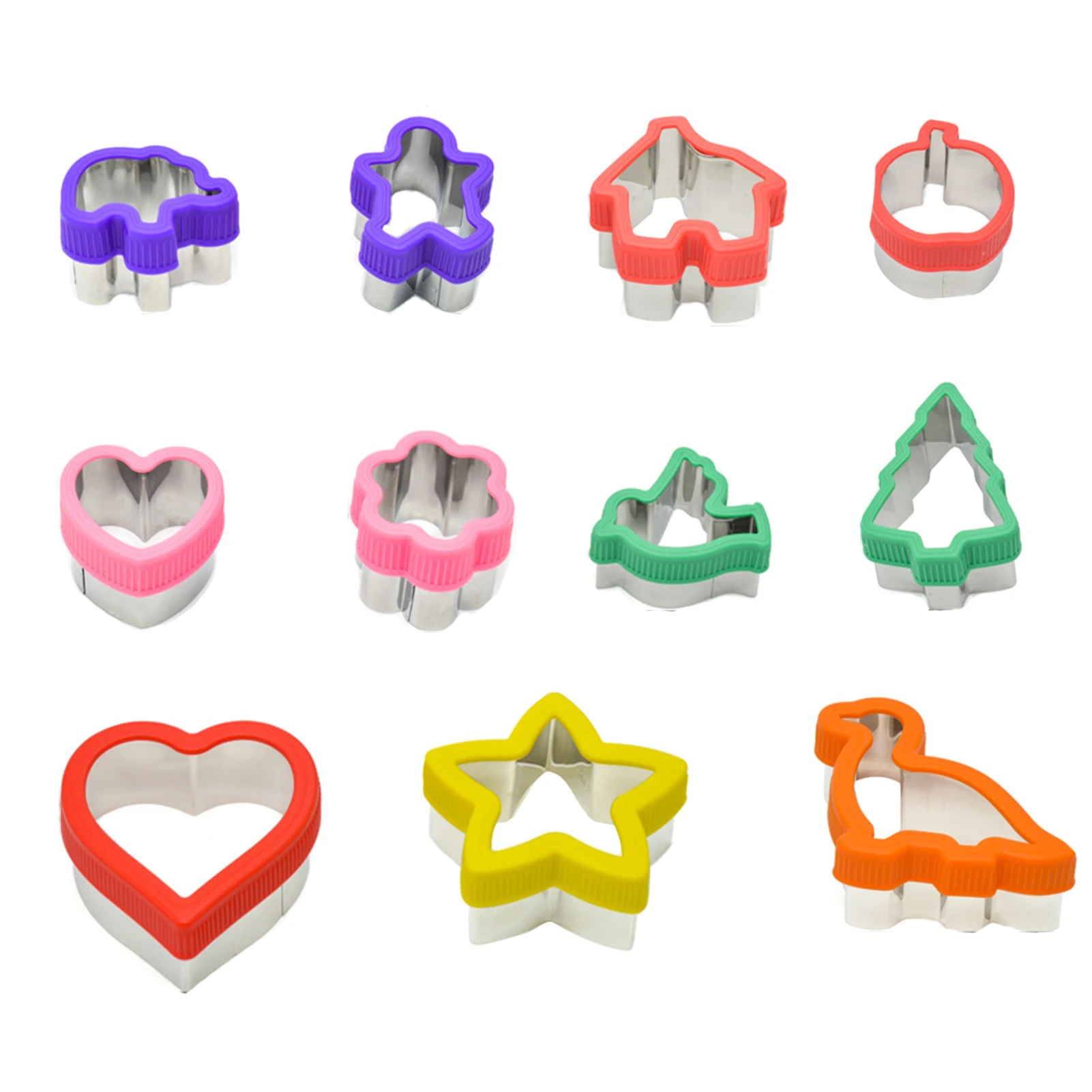 11pcs Stainless Steel Multi Shapes Sandwich Cutter Set Easy Clean Home Kitchen Bakeware Universal DIY Baking Press Type Reusable
11pcs Stainless Steel Multi Shapes Sandwich Cutter Set Easy Clean Home Kitchen Bakeware Universal DIY Baking Press Type Reusable