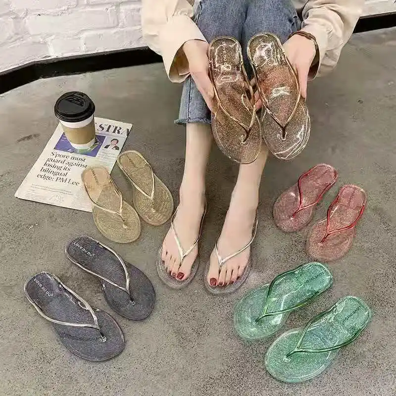 New Summer Womens Slippers Comfortable Flat Sandals for Women Crystal Flip-flops Non-slip Shoes Fashion Beach Women's Flip Flops
New Summer Womens Slippers Comfortable Flat Sandals for Women Crystal Flip-flops Non-slip Shoes Fashion Beach Women's Flip Flops