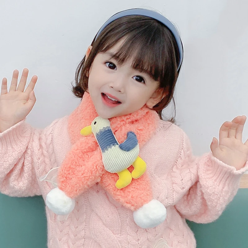 Children's Scarf Boys Girls Winter Outdoor Neck Protection Warm Shawl Cute Cartoon Duck Thicken Cross Baby Plush Scarves T32
Children's Scarf Boys Girls Winter Outdoor Neck Protection Warm Shawl Cute Cartoon Duck Thicken Cross Baby Plush Scarves T32