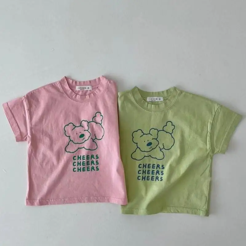 Newborn Baby Girl Casual Cute Bear T-shirt Toddler All-match Short Sleeves Tees Boy Letter Cotton Breathable Thin Tshirt
Newborn Baby Girl Casual Cute Bear T-shirt Toddler All-match Short Sleeves Tees Boy Letter Cotton Breathable Thin Tshirt