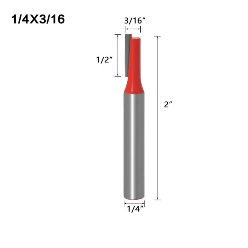 1PC 1/4in Shank Single Double Flute Straight Router Bit Milling Cutter For Wood Totally Enclosed & Lubricated Milling Cut 6.35mm
1PC 1/4in Shank Single Double Flute Straight Router Bit Milling Cutter For Wood Totally Enclosed & Lubricated Milling Cut 6.35mm