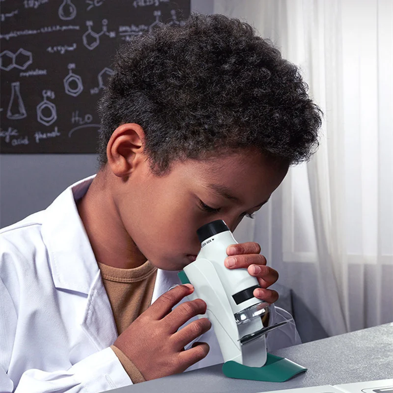 Handheld Microscope Kit Lab LED Light 60X-120X Home School Biological Science Educational Toys For Children Brinquedo STEM Gift
Handheld Microscope Kit Lab LED Light 60X-120X Home School Biological Science Educational Toys For Children Brinquedo STEM Gift