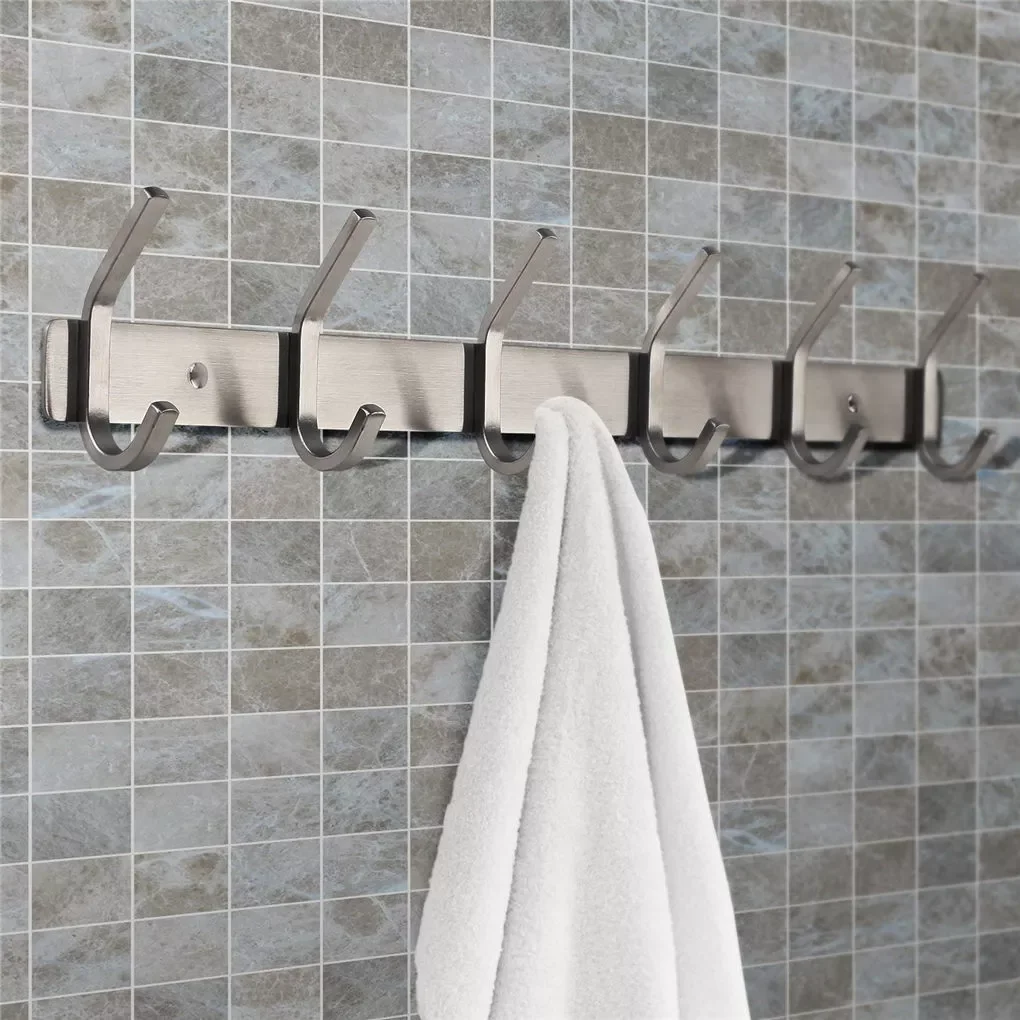 6 Hooks Door Stainless Steel 304 Hanging Rack Door Clothes Wall Mounted Hanger Towel Cleaning Cloth Holder Hanger
6 Hooks Door Stainless Steel 304 Hanging Rack Door Clothes Wall Mounted Hanger Towel Cleaning Cloth Holder Hanger