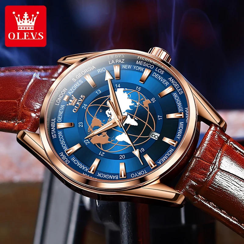 OLEVS New Mens Watches Fashion Rose Gold Case Waterproof HD Wear-Resistant Drop-resistant Men Quartz Watch Watch Luminous 9926
OLEVS New Mens Watches Fashion Rose Gold Case Waterproof HD Wear-Resistant Drop-resistant Men Quartz Watch Watch Luminous 9926