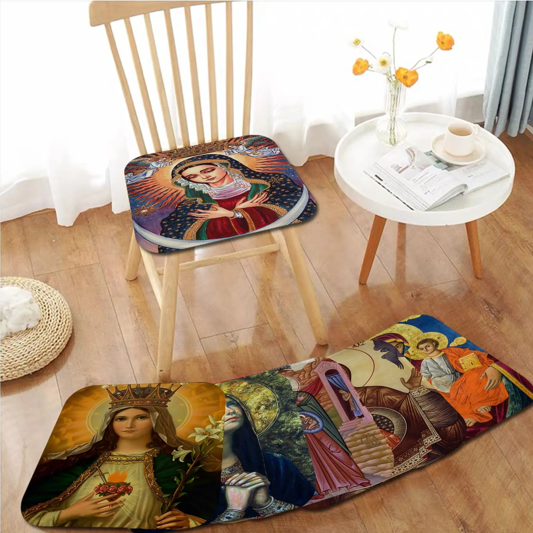 Religion Character Virgin Mary European Seat Pad Household Cushion Soft Plush Chair Mat Winter Office Bar Outdoor Garden Cushion
Religion Character Virgin Mary European Seat Pad Household Cushion Soft Plush Chair Mat Winter Office Bar Outdoor Garden Cushion