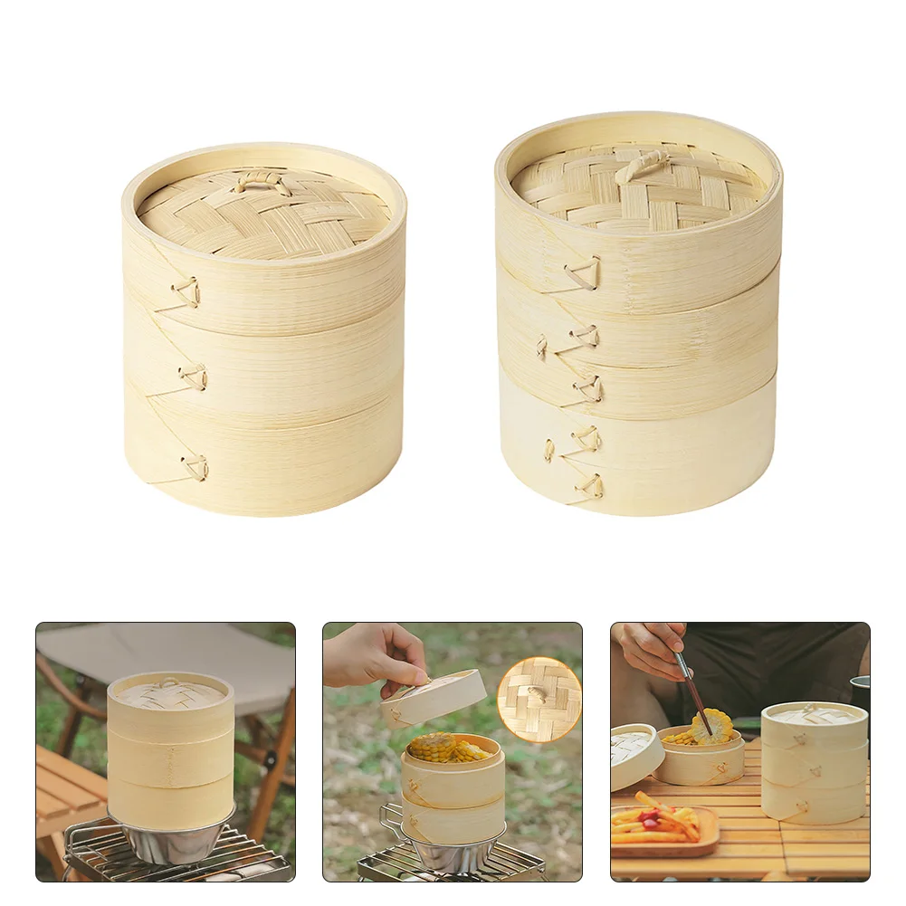 Outdoor Bamboo Steamer Small Cage Steamer Camping Fish Rice Vegetable Snack Basket Set Kitchen Cooking Tools Cookware Cooking
Outdoor Bamboo Steamer Small Cage Steamer Camping Fish Rice Vegetable Snack Basket Set Kitchen Cooking Tools Cookware Cooking