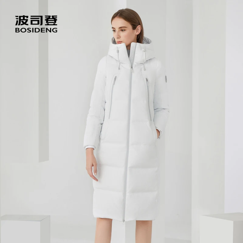 BOSIDENG women down jacket winter hooded long coat white slim high quality B00144372
BOSIDENG women down jacket winter hooded long coat white slim high quality B00144372