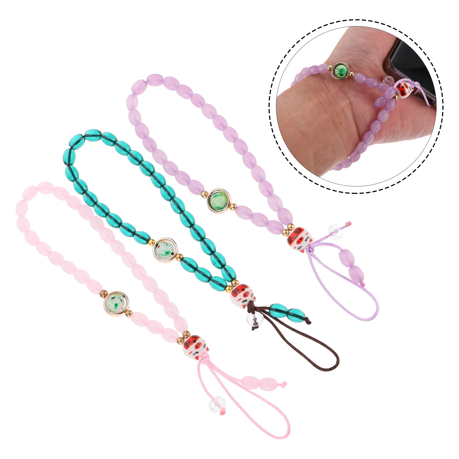 Strap Beads Chain Lanyard Crystal Beaded Wrist Holder Fortune Hanging Pendants Cell Mobile Bead String Cat Lanyards Bag Decors
Strap Beads Chain Lanyard Crystal Beaded Wrist Holder Fortune Hanging Pendants Cell Mobile Bead String Cat Lanyards Bag Decors