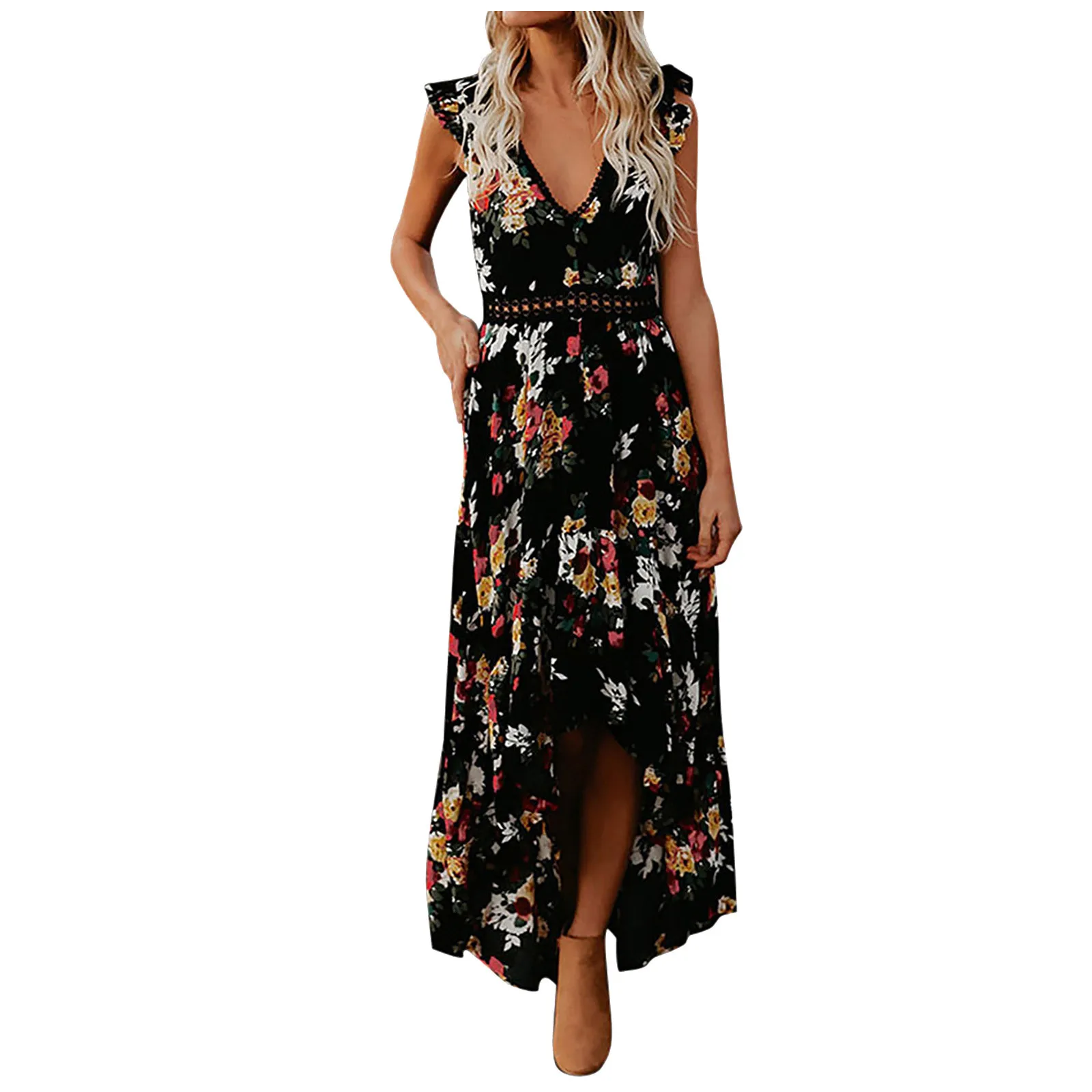 Women’s Long Dresses Fashion Casual V-neck Short-sleeve Loose Maxi Dress Summer 2022 Plus Size Beach Floral Dress Elegantes
Women’s Long Dresses Fashion Casual V-neck Short-sleeve Loose Maxi Dress Summer 2022 Plus Size Beach Floral Dress Elegantes