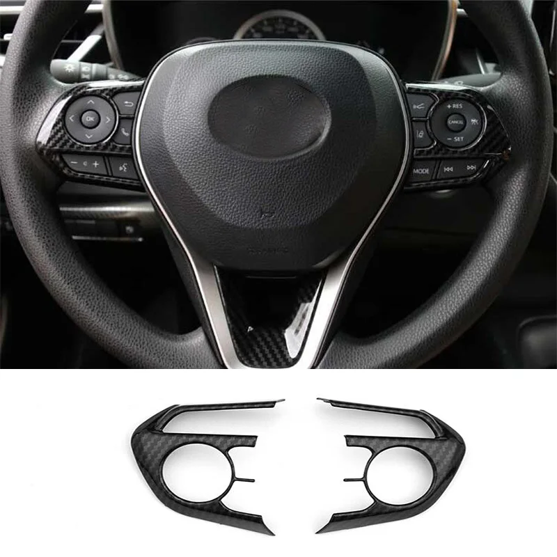 For Toyota Corolla 2020 2* Carbon Fiber Color Steering Wheels Button Decorate Cover Trim Car Interior Accessories
For Toyota Corolla 2020 2* Carbon Fiber Color Steering Wheels Button Decorate Cover Trim Car Interior Accessories