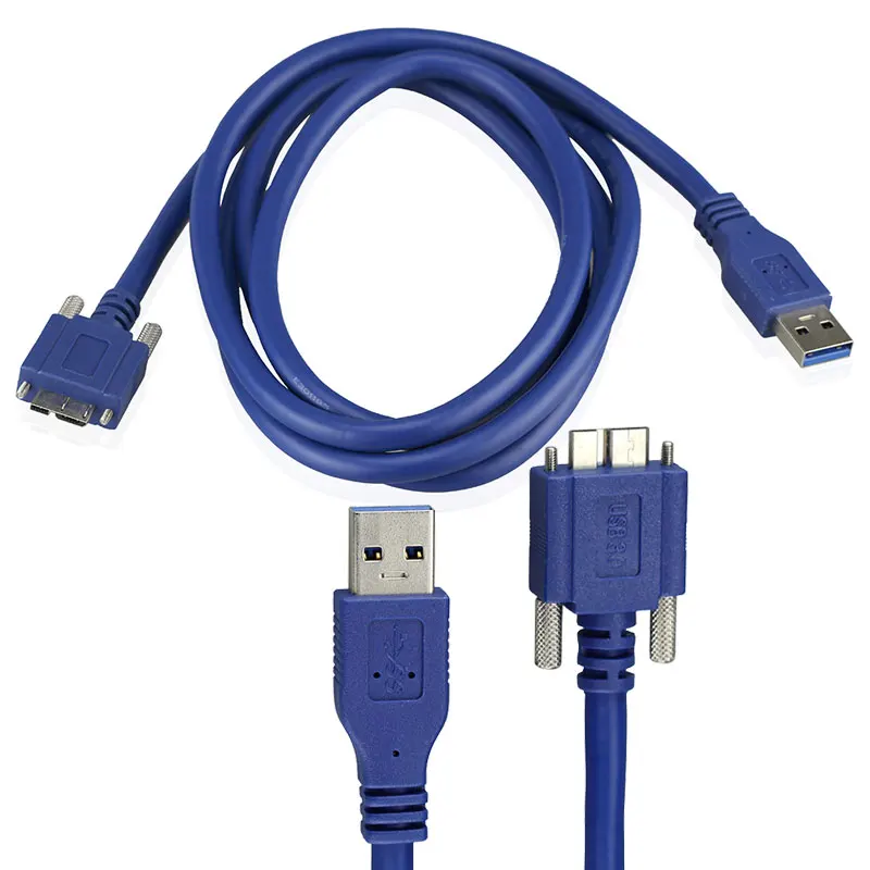 Micro USB3.0 Data Cable with Screw Lock USB3.0 Interface Industrial Camera Data Cable Fixed 0.5m 1m 1.8m 3m Optional
Micro USB3.0 Data Cable with Screw Lock USB3.0 Interface Industrial Camera Data Cable Fixed 0.5m 1m 1.8m 3m Optional