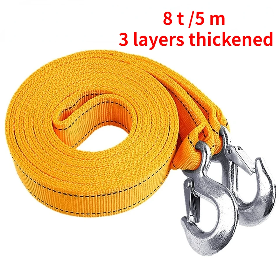 ATsafepro Vehicle Rescue Tow Strap with Hooks Car Vehicle Heavy Duty Recovery Rope Tow Rope for Car Truck SUV Car Accessories
ATsafepro Vehicle Rescue Tow Strap with Hooks Car Vehicle Heavy Duty Recovery Rope Tow Rope for Car Truck SUV Car Accessories