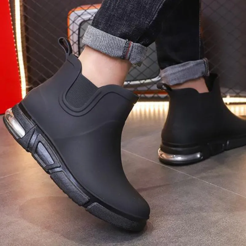 Men Fashion Rainboots Waterproof Boots Ankle Shoes Outdoors Shoes PVC Man Winter Fashion Comfortable Flat Non-slip Boots
Men Fashion Rainboots Waterproof Boots Ankle Shoes Outdoors Shoes PVC Man Winter Fashion Comfortable Flat Non-slip Boots