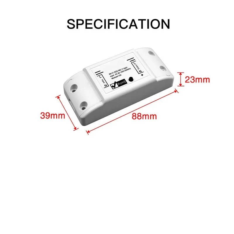 Works with Alexa Google Home DIY WiFi Smart Light Switch Universal Breaker Timer Smart Life APP Wireless Remote Control
Works with Alexa Google Home DIY WiFi Smart Light Switch Universal Breaker Timer Smart Life APP Wireless Remote Control