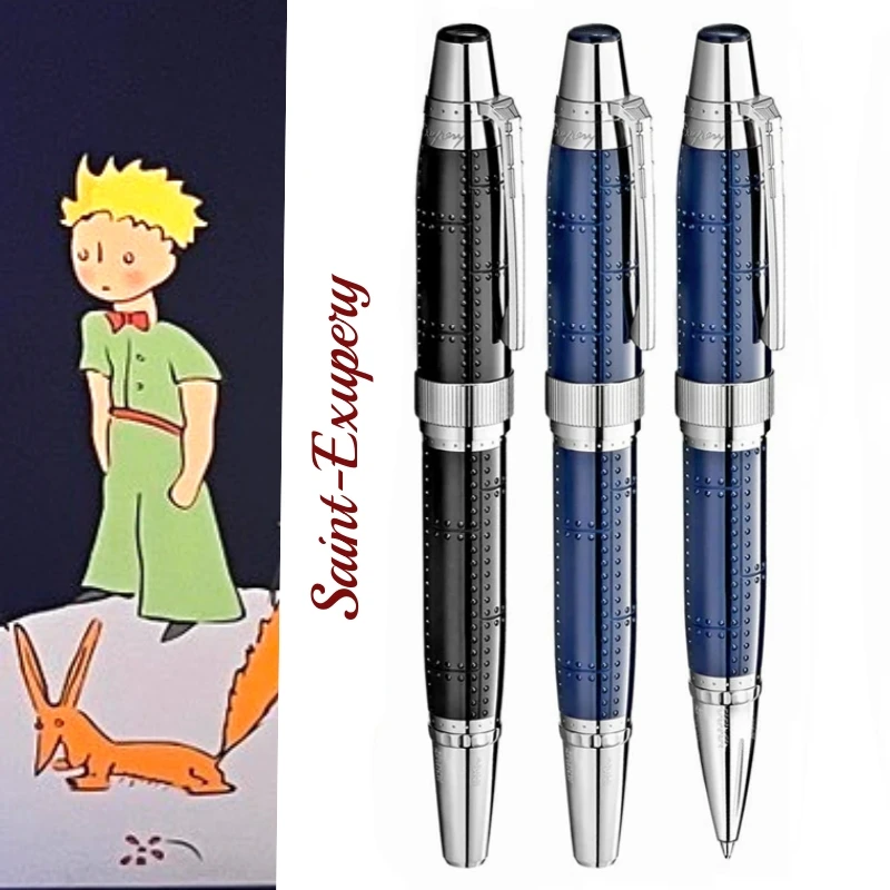 Limited Edition Writer Saint-Exupery Rollerball Pen MB Black & Blue Resin Ballpoint Pen Office Writing Fountain Pens 5543/8600
Limited Edition Writer Saint-Exupery Rollerball Pen MB Black & Blue Resin Ballpoint Pen Office Writing Fountain Pens 5543/8600