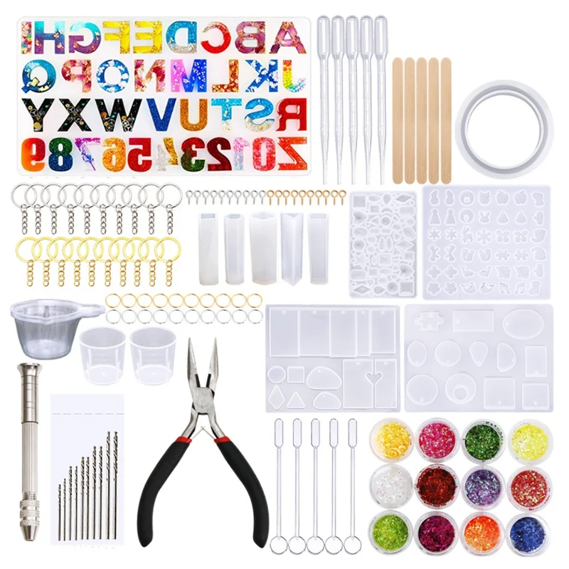 477 Pieces Silicone Resin Casting Molds Starter Kit , Alphabet Number Silicone Mold And Tools Set For Resin Jewelry
477 Pieces Silicone Resin Casting Molds Starter Kit , Alphabet Number Silicone Mold And Tools Set For Resin Jewelry