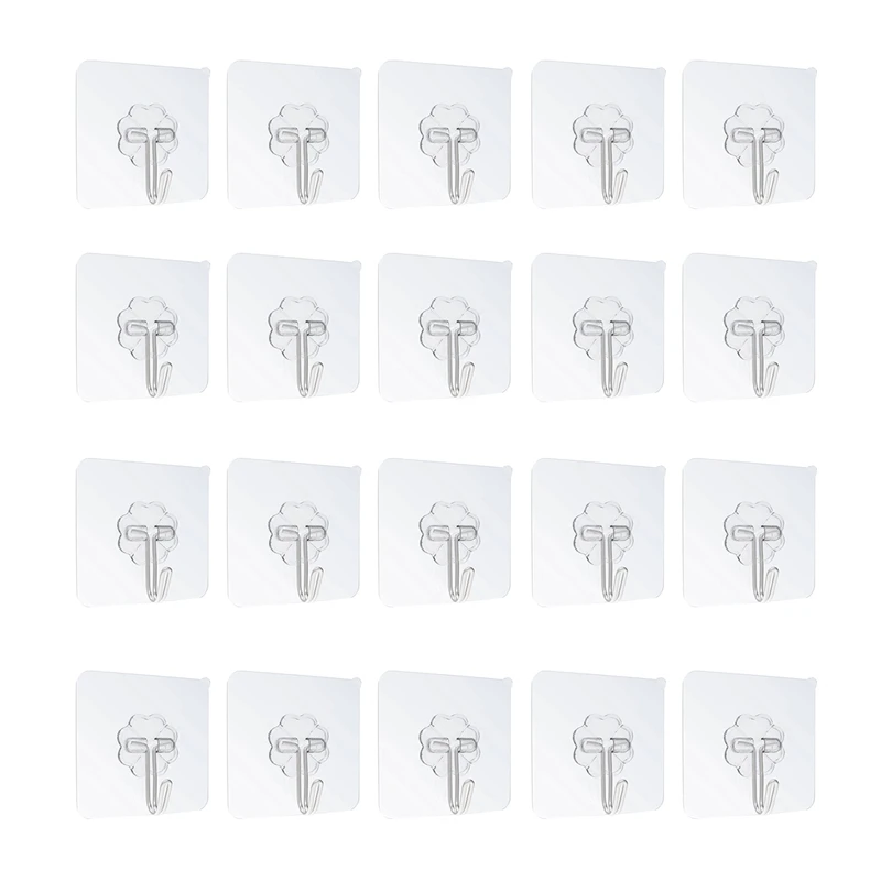 20Pcs Waterproof Self-Adhesive Hook Heavy-Duty Wall Hook Suitable For Home Kitchen Bathroom Punch-Free Strong Hook
20Pcs Waterproof Self-Adhesive Hook Heavy-Duty Wall Hook Suitable For Home Kitchen Bathroom Punch-Free Strong Hook