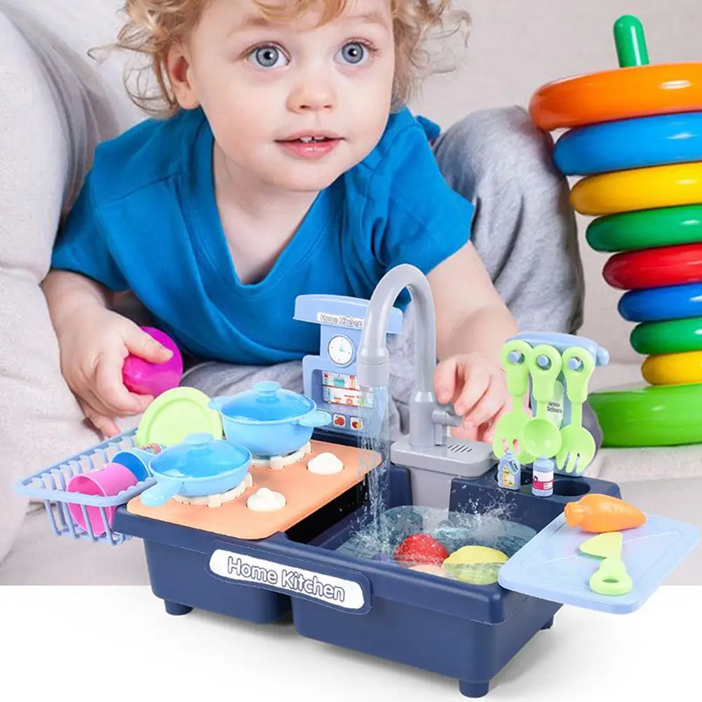 Kitchen Sink Toys Simulation Dishwasher Electric Circulation Water Play House Pretend Role Play Educational Toys For Boys Girls
Kitchen Sink Toys Simulation Dishwasher Electric Circulation Water Play House Pretend Role Play Educational Toys For Boys Girls