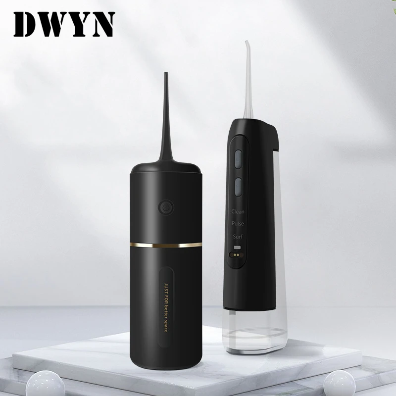 DWYN Portable Oral Irrigator With Travel Bag Water Flosser 5 Nozzles Water Jet 280ml Water Tank Waterproof USB Rechargeable
DWYN Portable Oral Irrigator With Travel Bag Water Flosser 5 Nozzles Water Jet 280ml Water Tank Waterproof USB Rechargeable