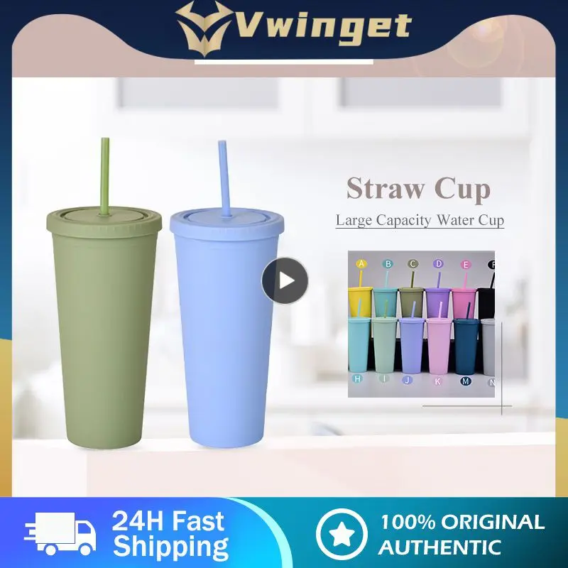 5/8/10 шт., двухслойная пластиковая кружка с крышкой, 24 унции
5/8/10 шт., двухслойная пластиковая кружка с крышкой, 24 унции