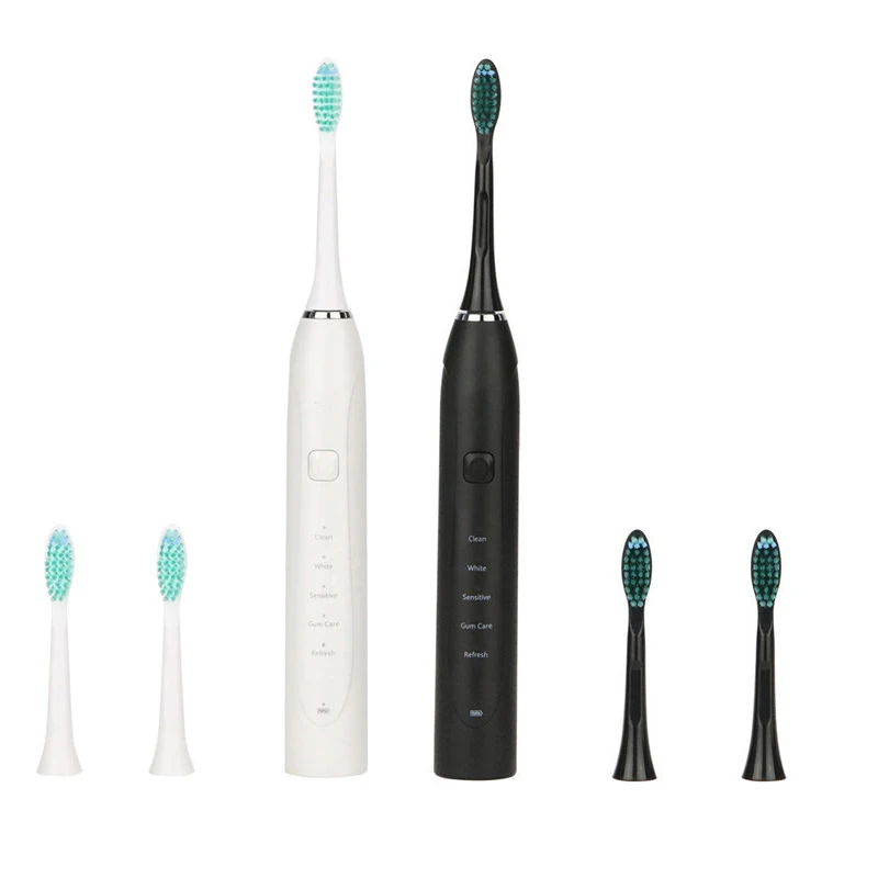 Ultrasonic Electric Toothbrush Rechargeable Toothbrush Washable Electronic Whitening Teeth Brush Adult Timed Brush 2 Brush Heads
Ultrasonic Electric Toothbrush Rechargeable Toothbrush Washable Electronic Whitening Teeth Brush Adult Timed Brush 2 Brush Heads