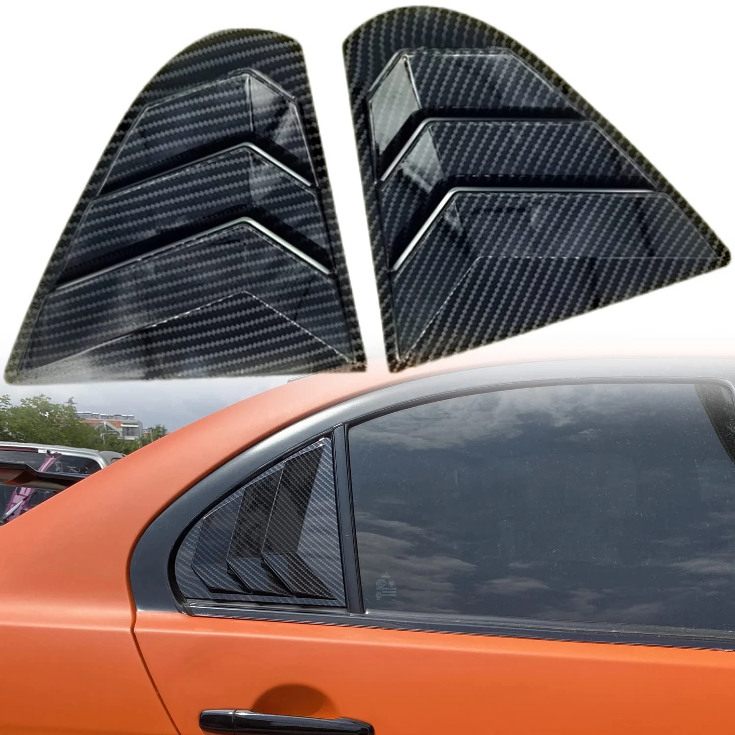 for Mitsubishi Lancer 2008-2017 Car Exterior Rear Side Window Louvers Cover Decor Trim ABS Carbon Fiber Black 2PCS
for Mitsubishi Lancer 2008-2017 Car Exterior Rear Side Window Louvers Cover Decor Trim ABS Carbon Fiber Black 2PCS