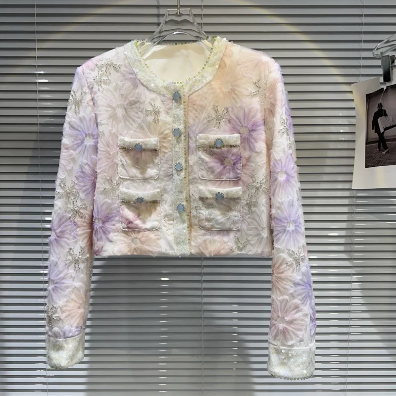 BORVEMAYS Tie Dye Patchwork Coat Temperament Elegant Diamonds Beading Colours Single-breasted High Quality Jacket Autumn WZ5600
BORVEMAYS Tie Dye Patchwork Coat Temperament Elegant Diamonds Beading Colours Single-breasted High Quality Jacket Autumn WZ5600