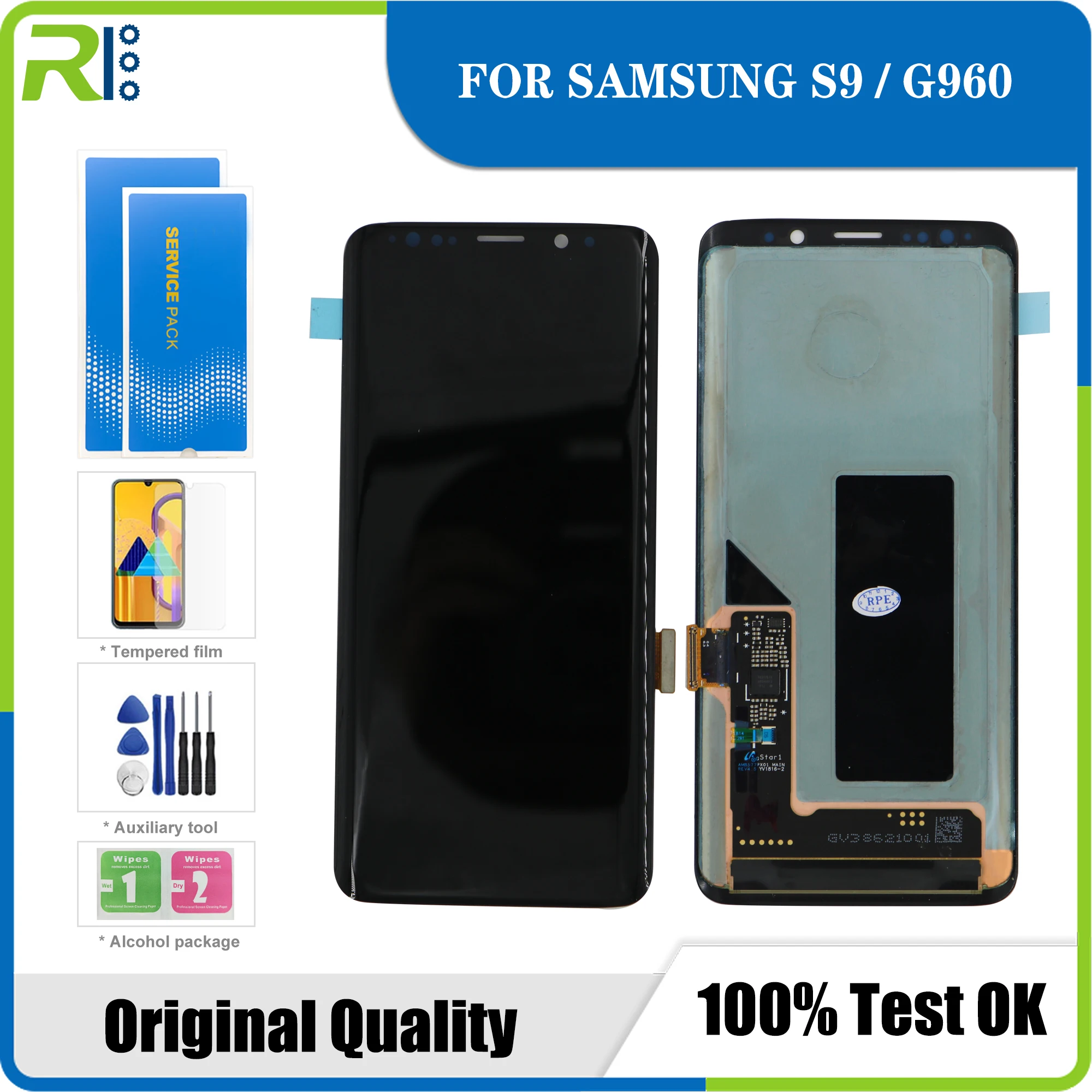 Original Super AMOLED display for SAMSUNG Galaxy S9 LCD display G960 display Lcd G960f touch screen
Original Super AMOLED display for SAMSUNG Galaxy S9 LCD display G960 display Lcd G960f touch screen