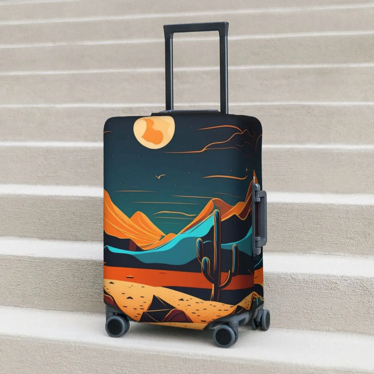 Desert At Night Suitcase Cover Vacation Moon Print Useful Luggage Accesories Travel Protector
Desert At Night Suitcase Cover Vacation Moon Print Useful Luggage Accesories Travel Protector