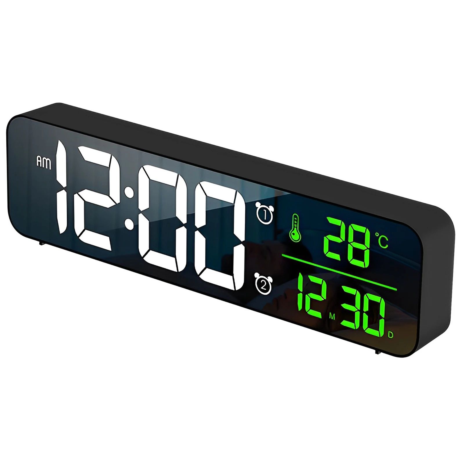 Digital Alarm Clock Music Adjustable LED Electronic Clock with Huge Clear Numbers USB Smart Desk Clock 12/24H Display 5 Gears
Digital Alarm Clock Music Adjustable LED Electronic Clock with Huge Clear Numbers USB Smart Desk Clock 12/24H Display 5 Gears