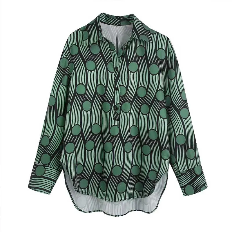 2022 Summer Women Loose Blouses Shirts Tops Long Sleeve Print Female Fashion Street Smock Top Blusas Clothes 
2022 Summer Women Loose Blouses Shirts Tops Long Sleeve Print Female Fashion Street Smock Top Blusas Clothes