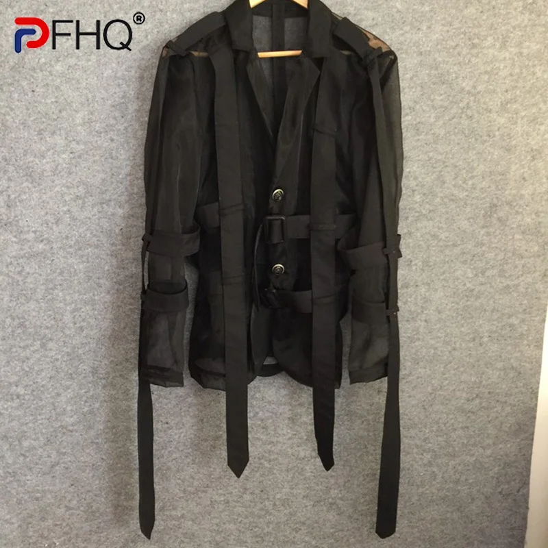 PFHQ ремешок для моделирования нишевой дизайн полупрозрачный мужской костюм рубашки пальто Высокое качество индивидуальность 2023 весенние куртки модная одежда
PFHQ ремешок для моделирования нишевой дизайн полупрозрачный мужской костюм рубашки пальто Высокое качество индивидуальность 2023 весенние куртки модная одежда