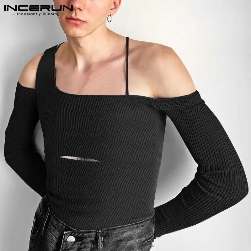 INCERUN Tops 2023 American Style Men's Camiseta Soldi Comfortable All-match Simple Tees Male Knit Off-the-shoulder T-shirt S-5XL
INCERUN Tops 2023 American Style Men's Camiseta Soldi Comfortable All-match Simple Tees Male Knit Off-the-shoulder T-shirt S-5XL