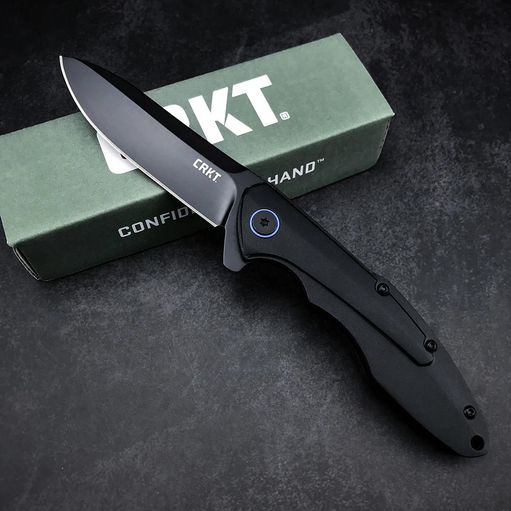 

CRKT 6215 Caligo Stainless Steel Folding Knife Camping Hunting Pocket EDC Rescue Tool Self Defense Knives Outdoor Folder Gift