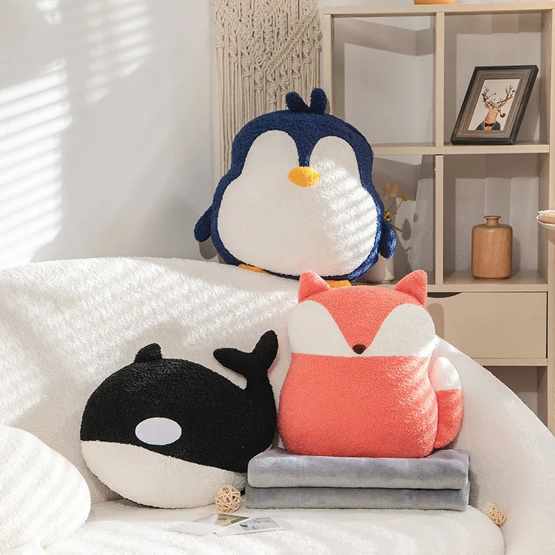 Kawaii Penguin Fox Whale Plush Toys Cute Stuffed Dolls with Blanket Soft Plush Toy Soft Doll for Kids Birthday Gift Home Decor
Kawaii Penguin Fox Whale Plush Toys Cute Stuffed Dolls with Blanket Soft Plush Toy Soft Doll for Kids Birthday Gift Home Decor