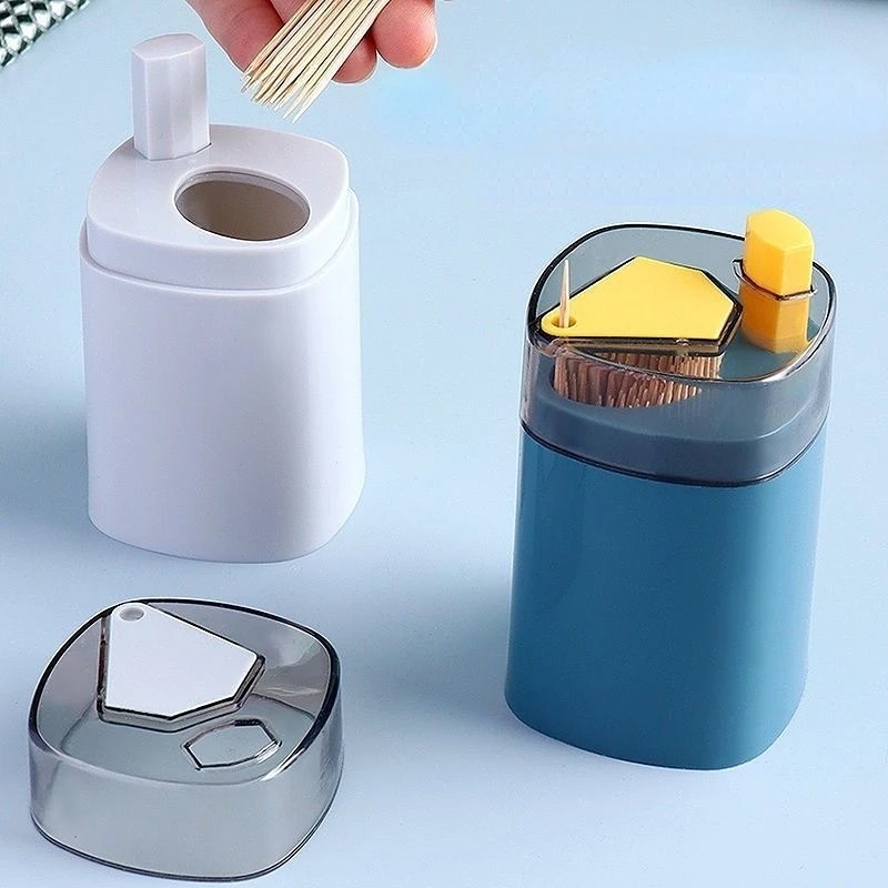 Automatic Toothpick Box Press Automatically Out of The Sign Household Dining Bar Table Accessories Portable Toothpick Storage
Automatic Toothpick Box Press Automatically Out of The Sign Household Dining Bar Table Accessories Portable Toothpick Storage