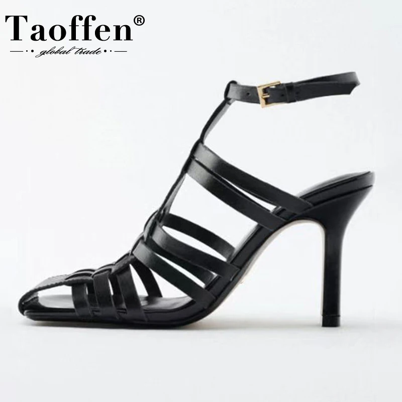 Taoffen Size 35-43 Sandals For Women 2022 Real Leather Square Toe Shoes For Woman Summer Fashion Sexy Party Club Ladies Footwear
Taoffen Size 35-43 Sandals For Women 2022 Real Leather Square Toe Shoes For Woman Summer Fashion Sexy Party Club Ladies Footwear