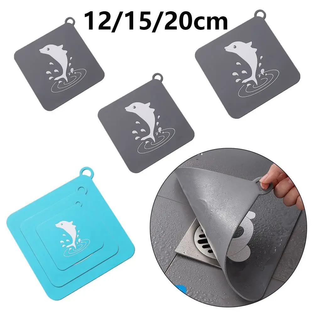 Anti Odor Floor Drain Cover Silicone Anti-blocking Bathtub Stopper Dolphin Printed Shower Drain Pad
Anti Odor Floor Drain Cover Silicone Anti-blocking Bathtub Stopper Dolphin Printed Shower Drain Pad