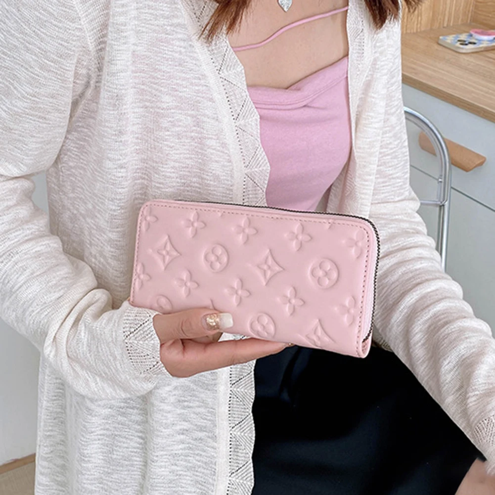 Mid-length Zipper Coin Purse Large Capacity PU Leather Card Holder Driver License Storage Bag
Mid-length Zipper Coin Purse Large Capacity PU Leather Card Holder Driver License Storage Bag