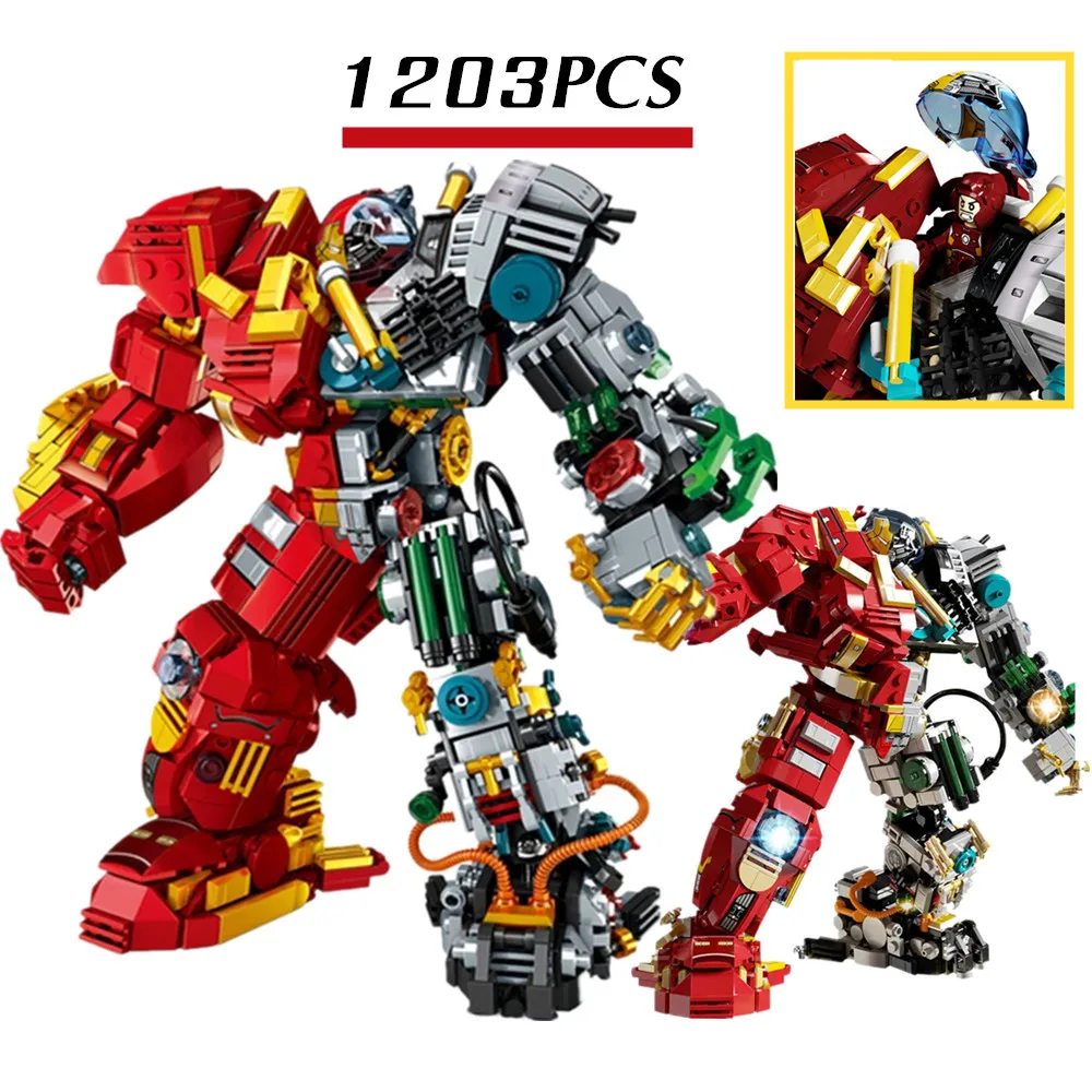 2022 Marvels Avengers Iron Man Helmet MK44 Hulkbuster Future Armor Mecha Heroes Figures Building Block Bricks Boy Kid Gift Toy
2022 Marvels Avengers Iron Man Helmet MK44 Hulkbuster Future Armor Mecha Heroes Figures Building Block Bricks Boy Kid Gift Toy