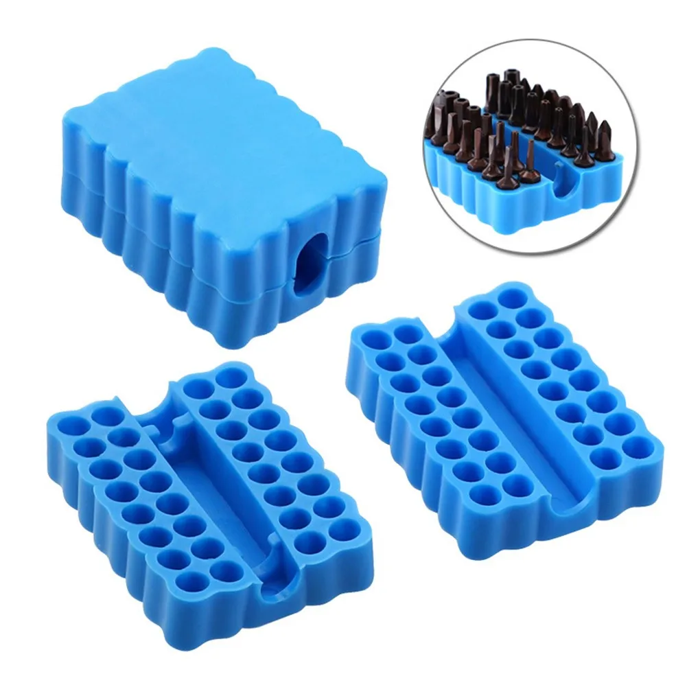 64x48x15mm Holder Screw Bits Blue Flexible Hex Plastic Screwdriver Shank Storage Case 1/4 Inch 32 Holes Hot New
64x48x15mm Holder Screw Bits Blue Flexible Hex Plastic Screwdriver Shank Storage Case 1/4 Inch 32 Holes Hot New