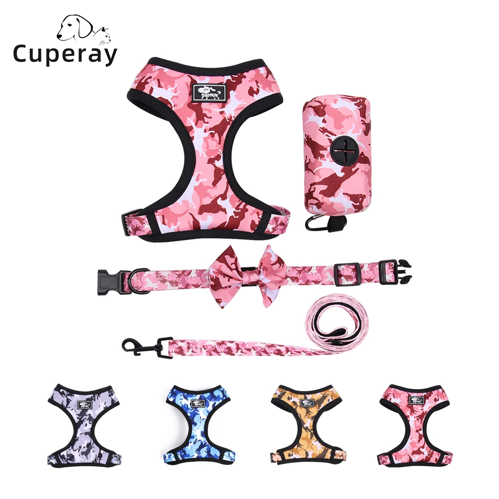 Dog Harness with Matching Leash Collar Trash Bag, Vest Style Camouflage Print Harness Pet Adjustable Four-piece Set Pet Supplies
Dog Harness with Matching Leash Collar Trash Bag, Vest Style Camouflage Print Harness Pet Adjustable Four-piece Set Pet Supplies