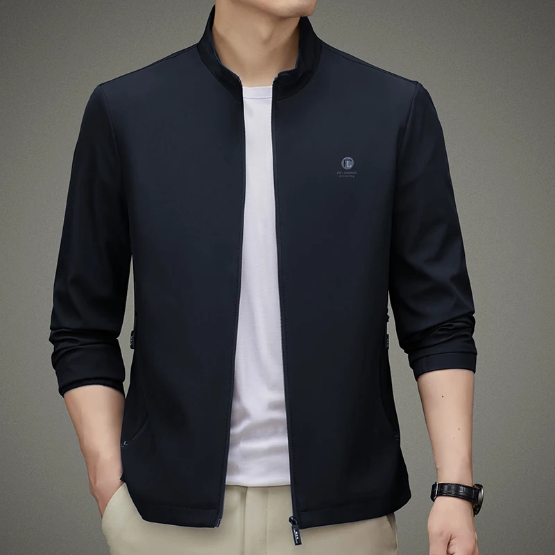 2022 Spring And Autumn Zipper Cardigan Men's Clothing Classic Casual Solid Color Stand Collar Jacket Soft And Comfortable Coat
2022 Spring And Autumn Zipper Cardigan Men's Clothing Classic Casual Solid Color Stand Collar Jacket Soft And Comfortable Coat