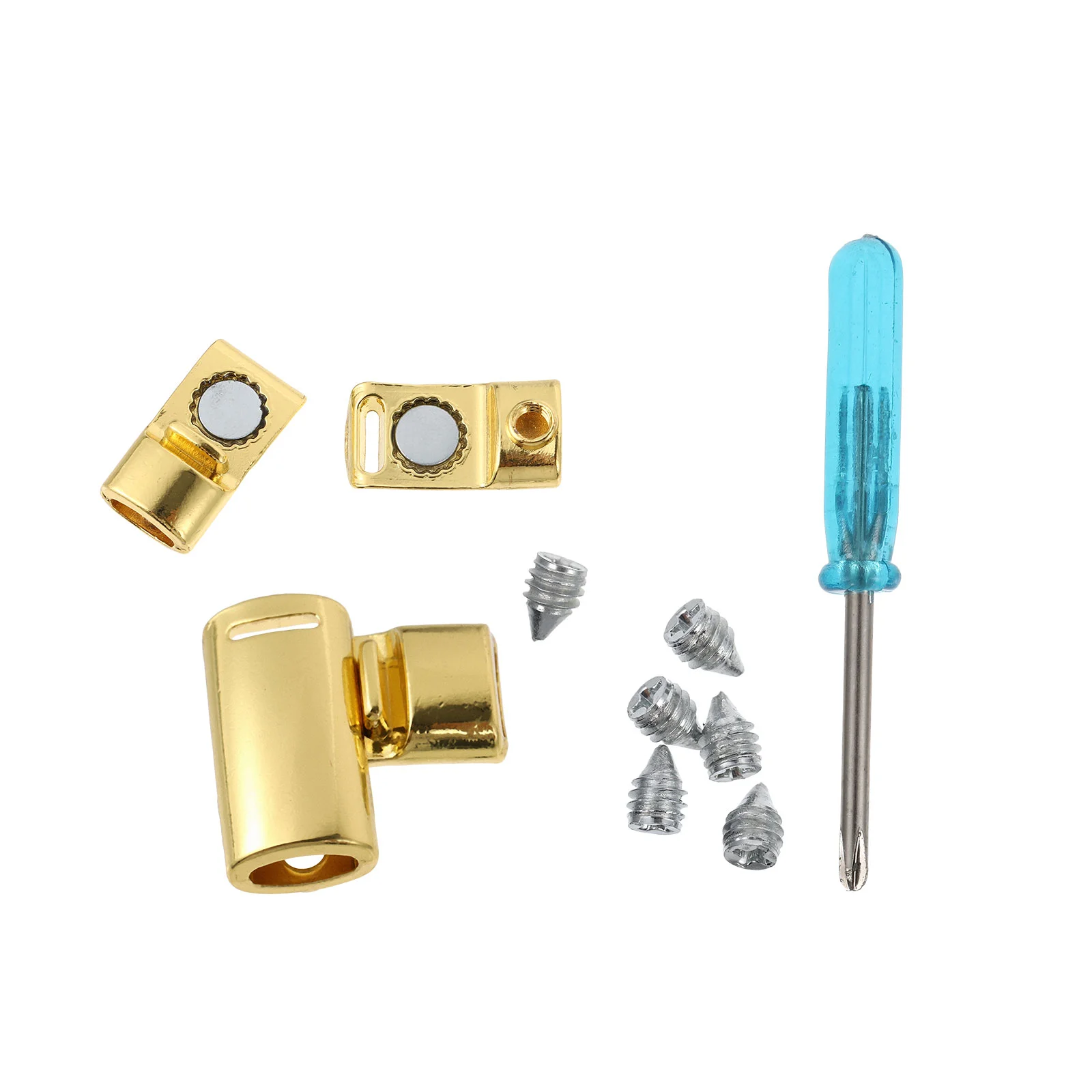 2 Sets DIY Magnetic Tips Buckle Metal Aglets Lock Shoelace Accessories for Shoes Repair ( Golden )
2 Sets DIY Magnetic Tips Buckle Metal Aglets Lock Shoelace Accessories for Shoes Repair ( Golden )