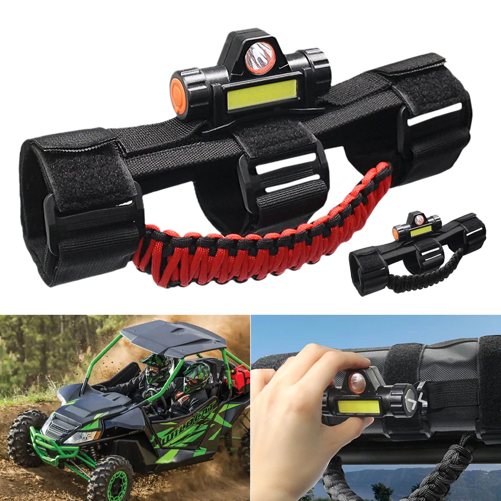 2PCS Roll Bar Grab Handle With Dome Light Floot and Spot 2 Modes For Jeep CJ YJ TJ JK JL Gladiator JT 1.75-2inch Rods Interior
2PCS Roll Bar Grab Handle With Dome Light Floot and Spot 2 Modes For Jeep CJ YJ TJ JK JL Gladiator JT 1.75-2inch Rods Interior