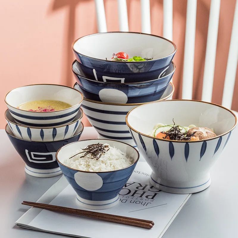Japanese-style Qingyao high-footed bowl home anti-scalding bamboo hat noodle bowl hand-painted Japanese snack dessert bowl
Japanese-style Qingyao high-footed bowl home anti-scalding bamboo hat noodle bowl hand-painted Japanese snack dessert bowl