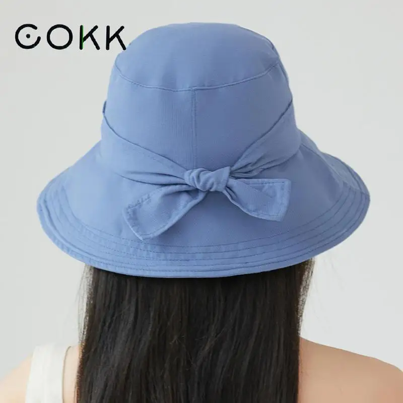 COKK Bucket Hat Women Cotton Summer Sunshade Fisherman Hat With Bow Solid Simple Casual Ladies Hats Korean Caps Gorros New
COKK Bucket Hat Women Cotton Summer Sunshade Fisherman Hat With Bow Solid Simple Casual Ladies Hats Korean Caps Gorros New