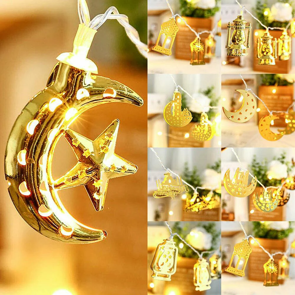 1.65M Ramadan 10LED Moon Star String Lights Lantern EID Mubarak Gift Al-Fitr Eid Decor Kareem Islam Muslim Event Party Supplies
1.65M Ramadan 10LED Moon Star String Lights Lantern EID Mubarak Gift Al-Fitr Eid Decor Kareem Islam Muslim Event Party Supplies