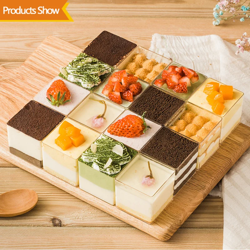 12/24/36pcs Plastic Mini Dessert Cups 70ml Reusable Yogurt Mousses Square Dessert Cups Container Party Wedding Supplies
12/24/36pcs Plastic Mini Dessert Cups 70ml Reusable Yogurt Mousses Square Dessert Cups Container Party Wedding Supplies