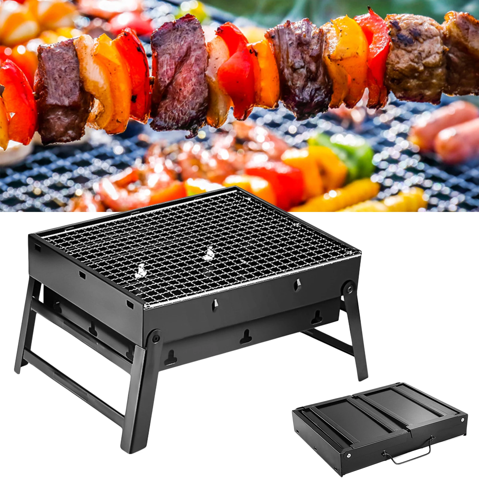 Portable BBQ Grill Folding Charcoal Grill Outdoor Stainless Steel BBQ Grill Camping Cooking Picnic Barbecue Tools Non-stick
Portable BBQ Grill Folding Charcoal Grill Outdoor Stainless Steel BBQ Grill Camping Cooking Picnic Barbecue Tools Non-stick